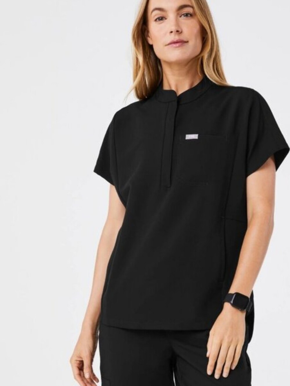 Figs Montex Women's Classic Mock Neck Scrub Top NWT Size 2XL Short Sleeve